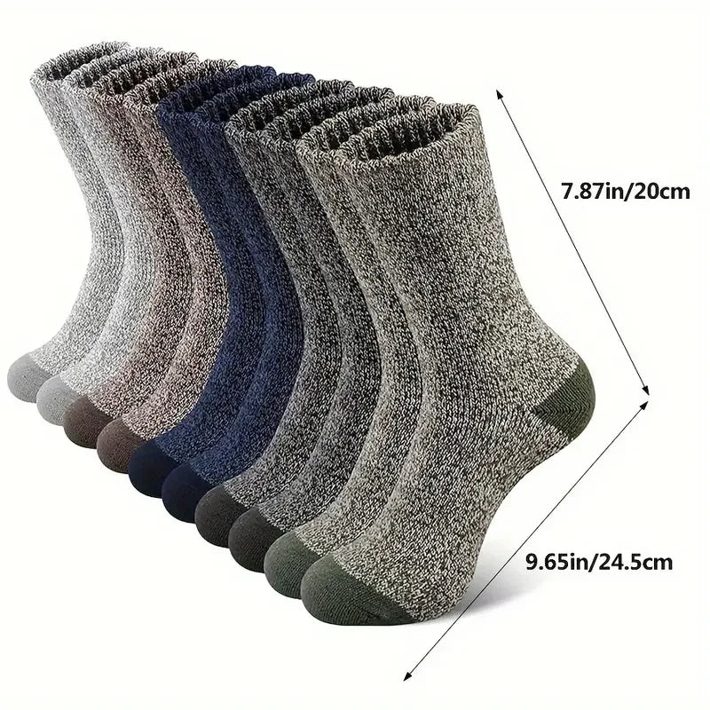 5 Pairs Merino Wool Thermal Hiking Socks