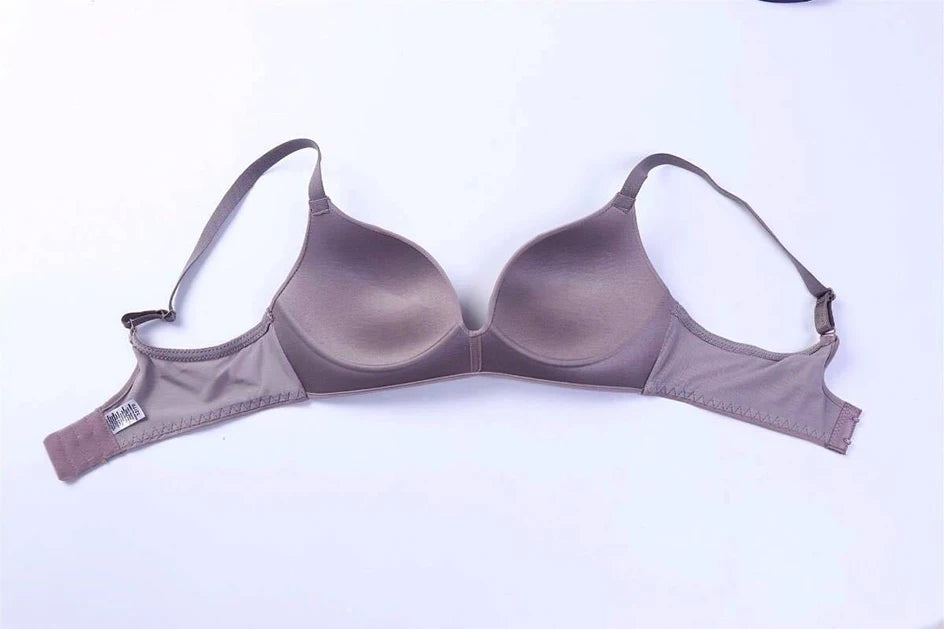 Silk Wireless Push-Up Bra, Comfortable Lingerie