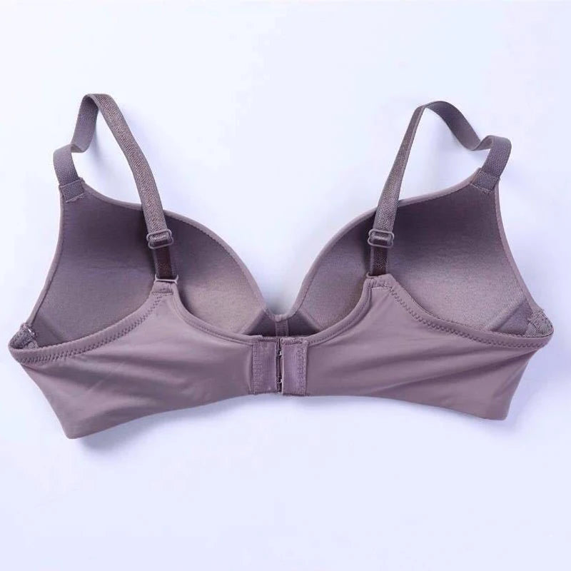 Silk Wireless Push-Up Bra, Comfortable Lingerie