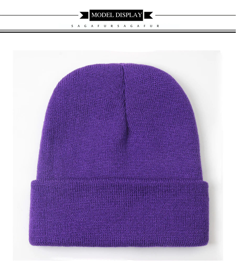 Unisex Warm Wool Blend Beanie