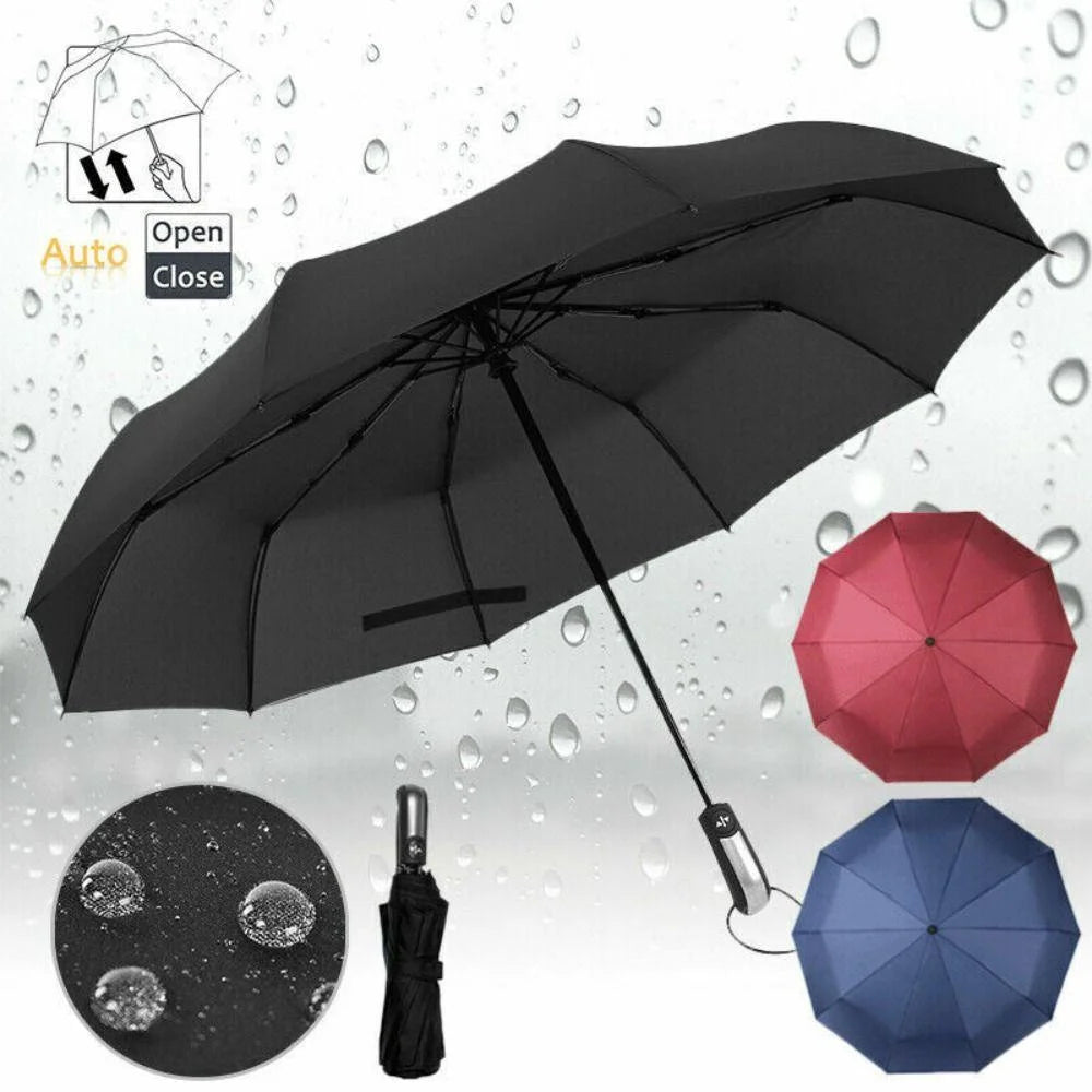 Automatic Folding Windproof Business Umbrella