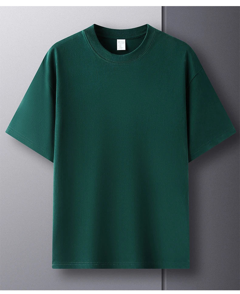 Men's Cotton Short Sleeve Round Neck T-Shirt