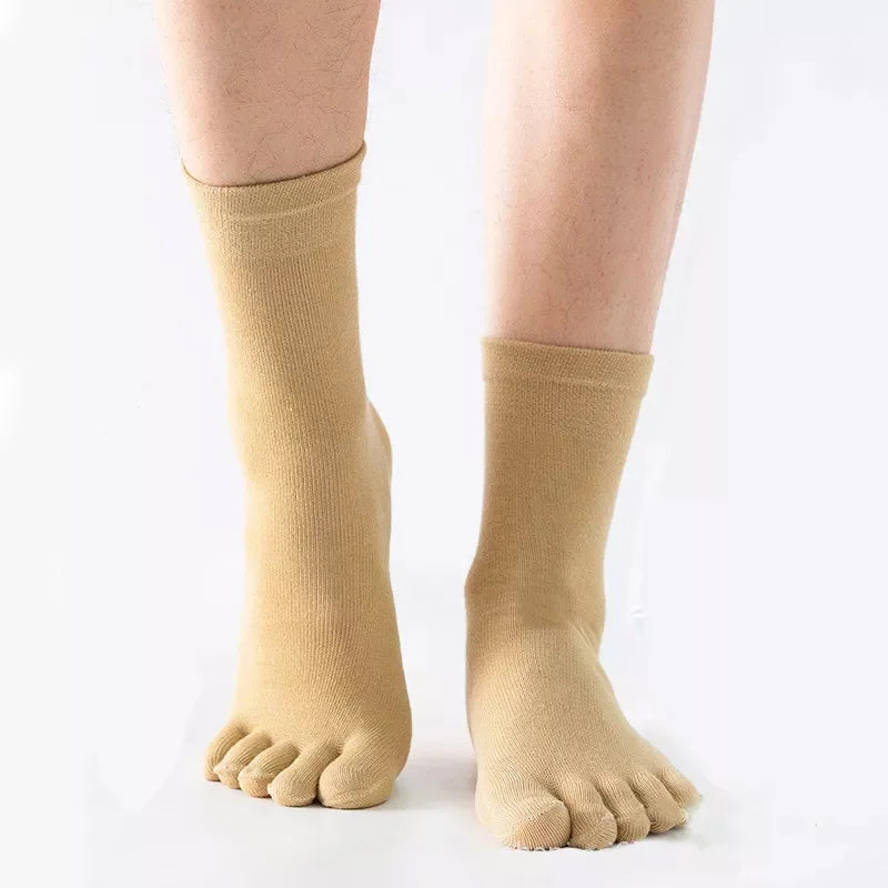 Comfortable Unisex Cotton Toe Socks