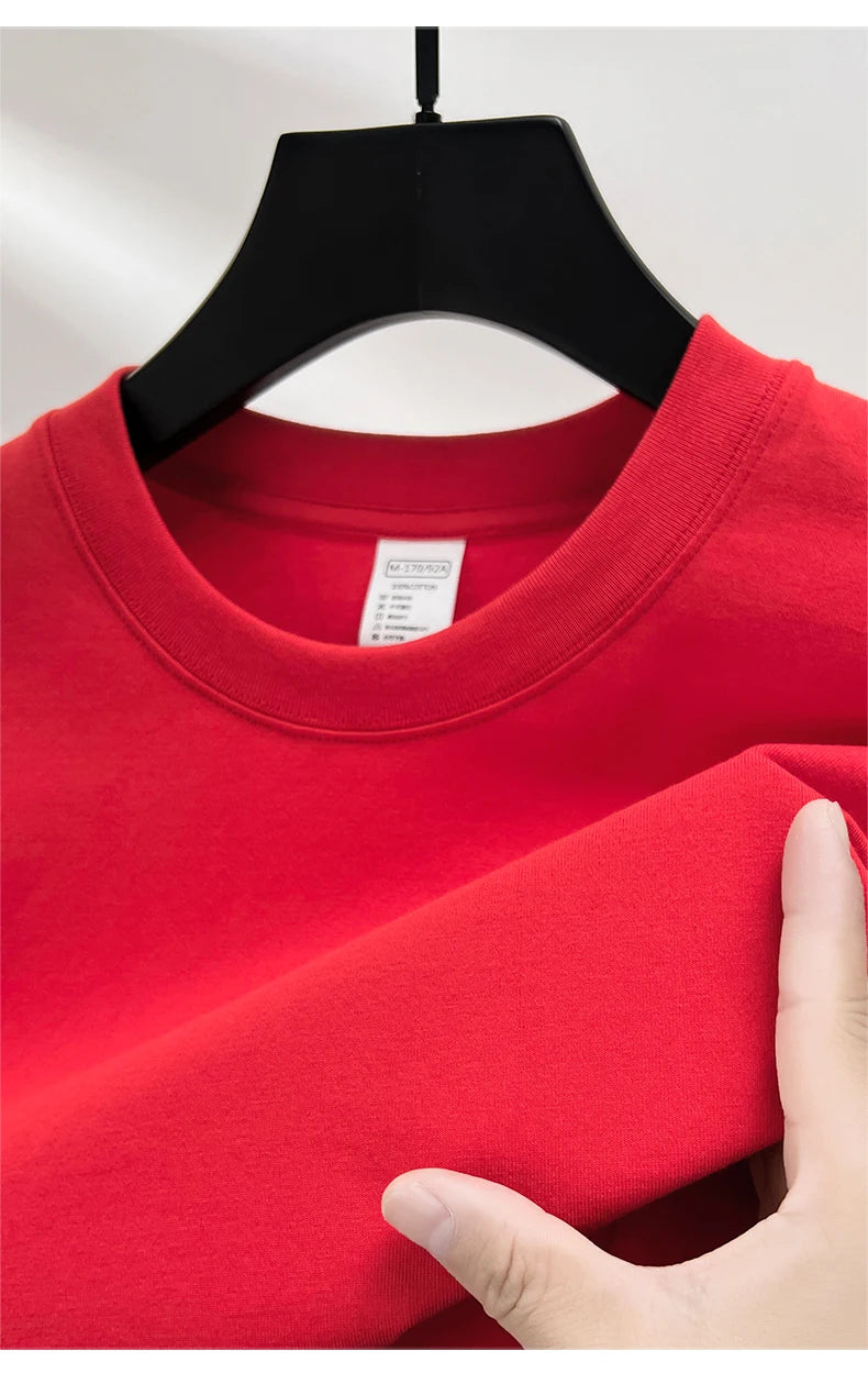 Men's Cotton Short Sleeve Round Neck T-Shirt