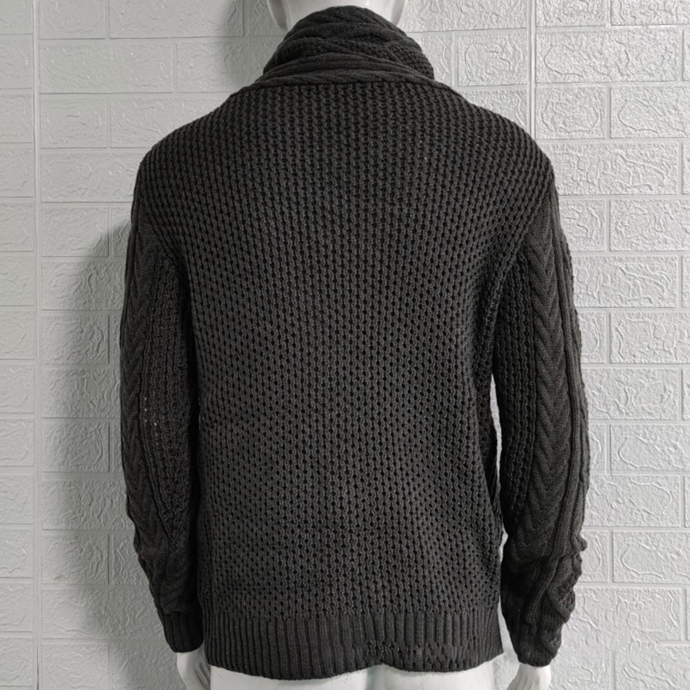 Men's High Collar Knitted Sweater