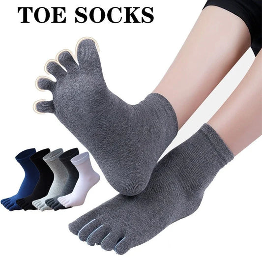 Comfortable Unisex Cotton Toe Socks