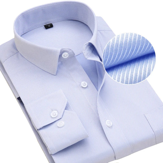 Men's Plus Size Slim Fit Dress Shirt