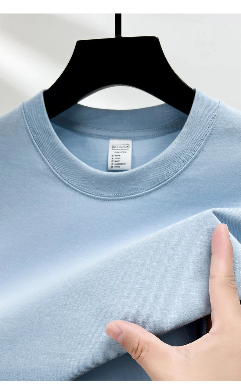 Men's Cotton Short Sleeve Round Neck T-Shirt