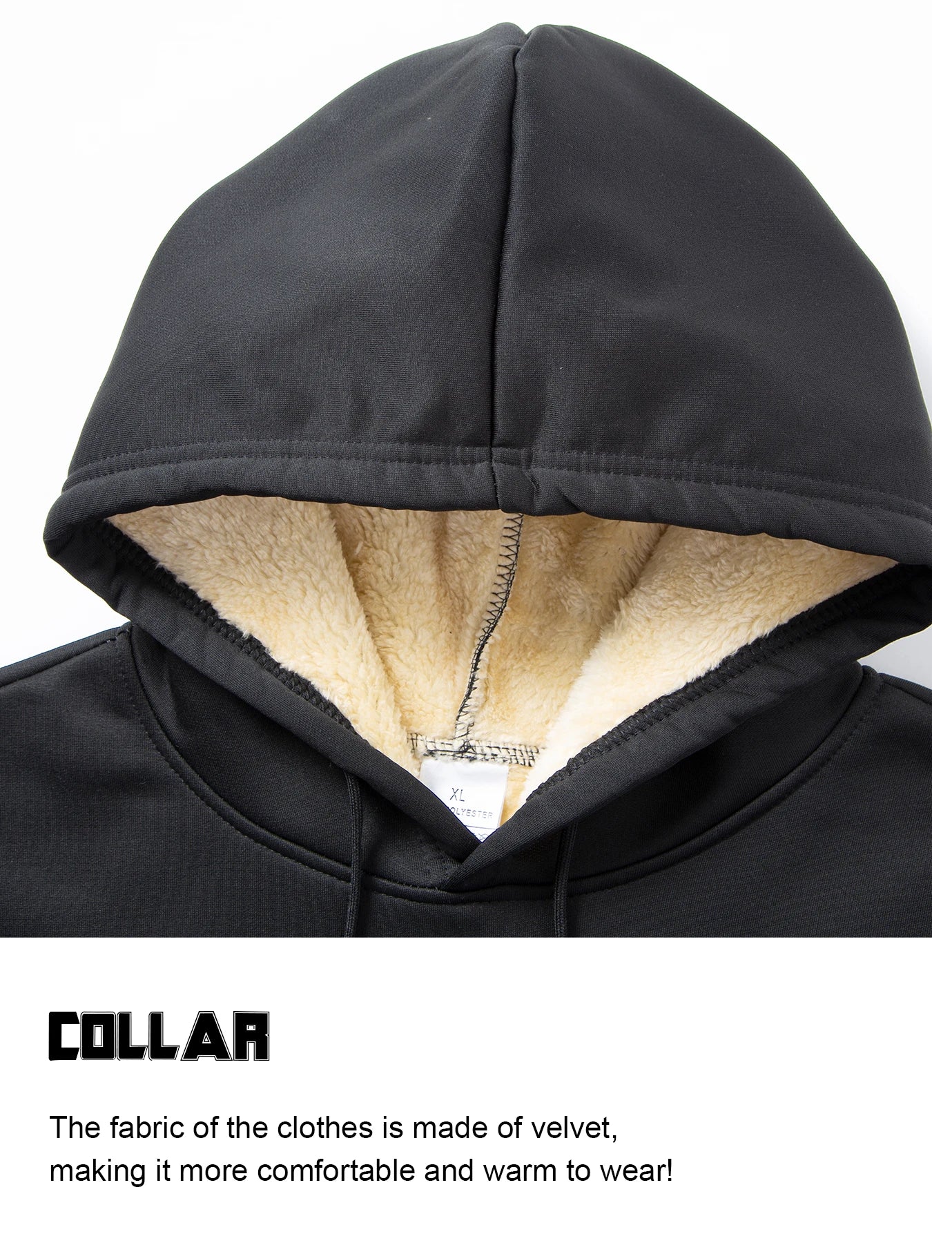 Men's Lambswool Hooded Jacket