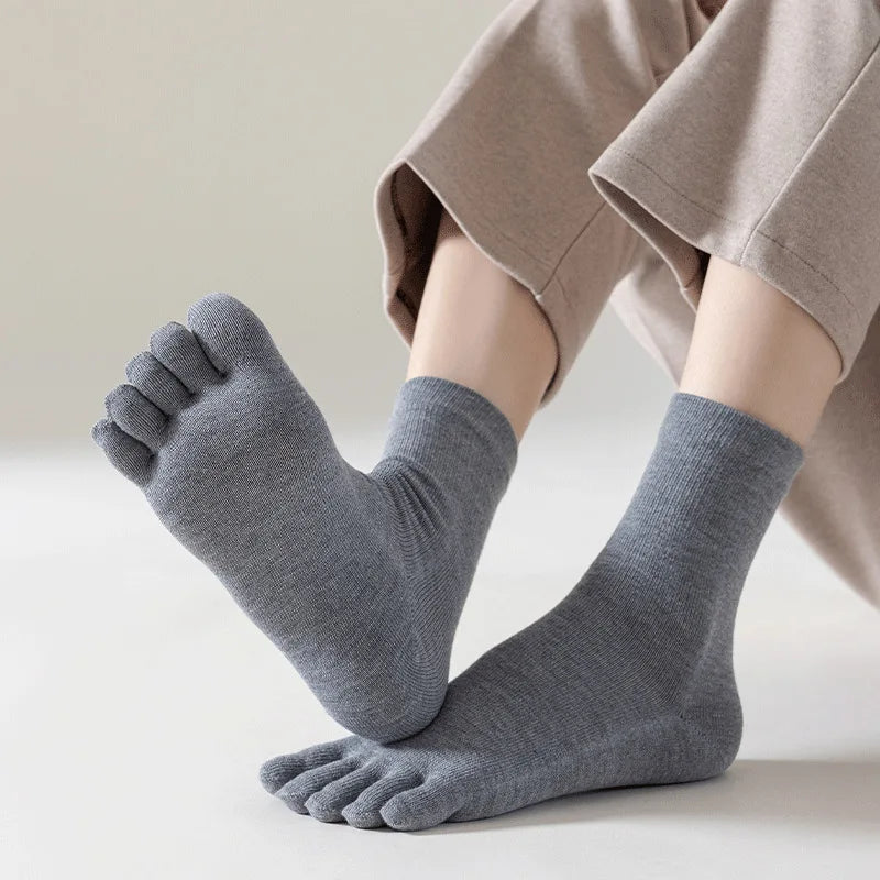 Comfortable Unisex Cotton Toe Socks