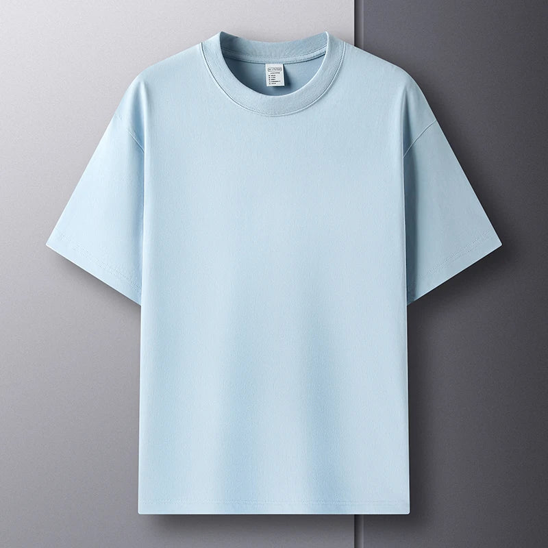 Men's Cotton Short Sleeve Round Neck T-Shirt