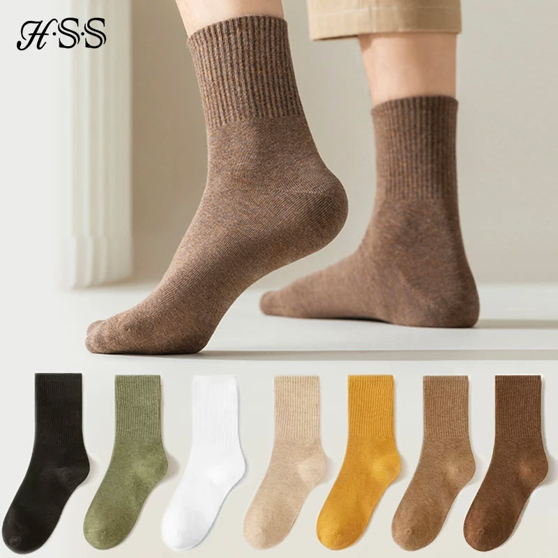 95% Combed Cotton Business Dress Socks Unisex