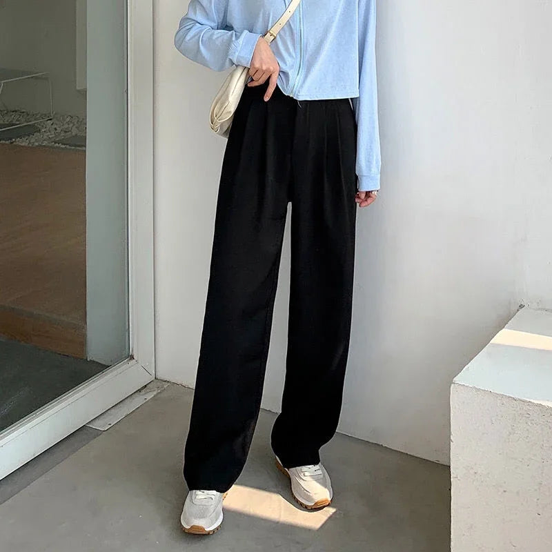 High Waist Stylish Loose Office Pants