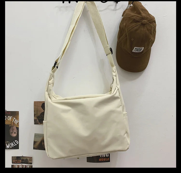 Korean Ulzzang Multi-Pocket Crossbody Bag