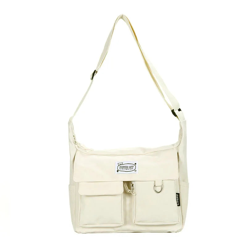 Korean Ulzzang Multi-Pocket Crossbody Bag