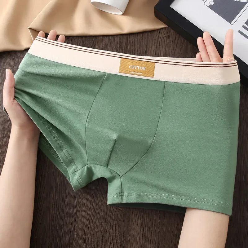 3Pc Luxury Men's Breathable Cotton Boxer Shorts