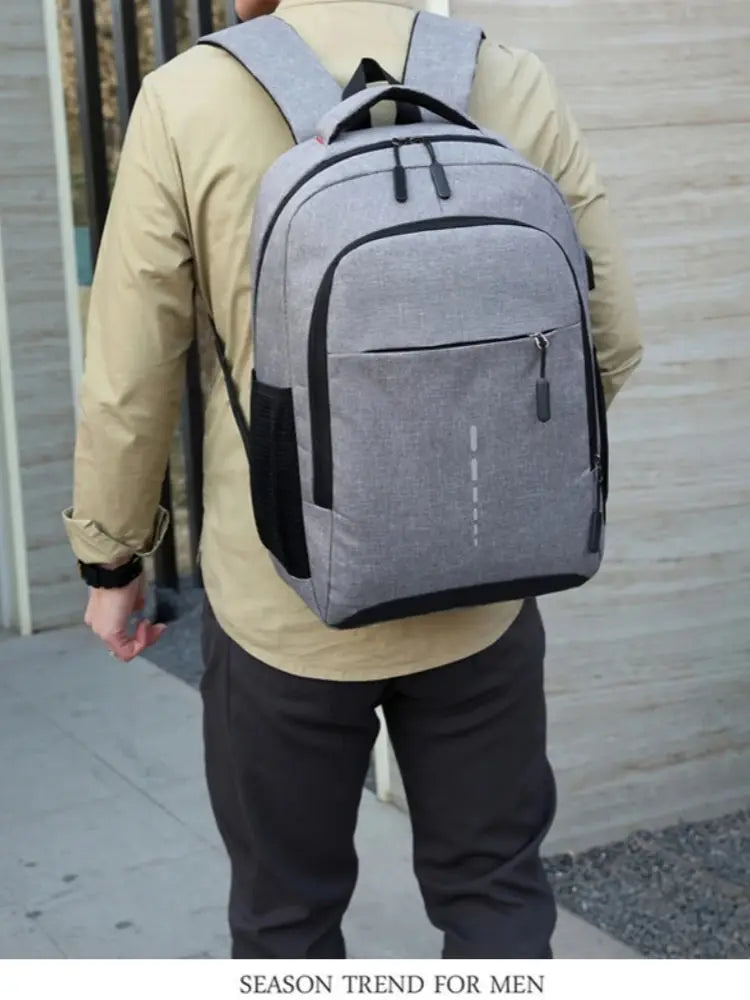 Men's Fashionable Charging Laptop Backpack