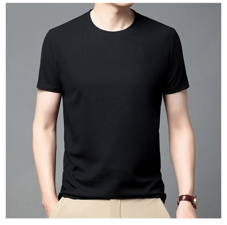 Men's Waffle Knit Short Sleeve Tee