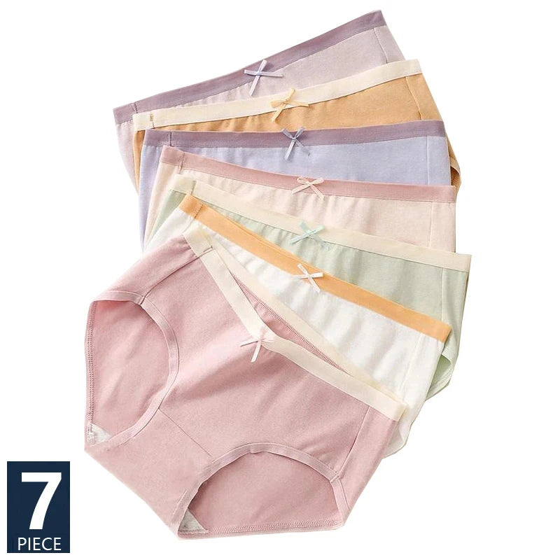 7Pcs Cotton Undergarment briefs Set