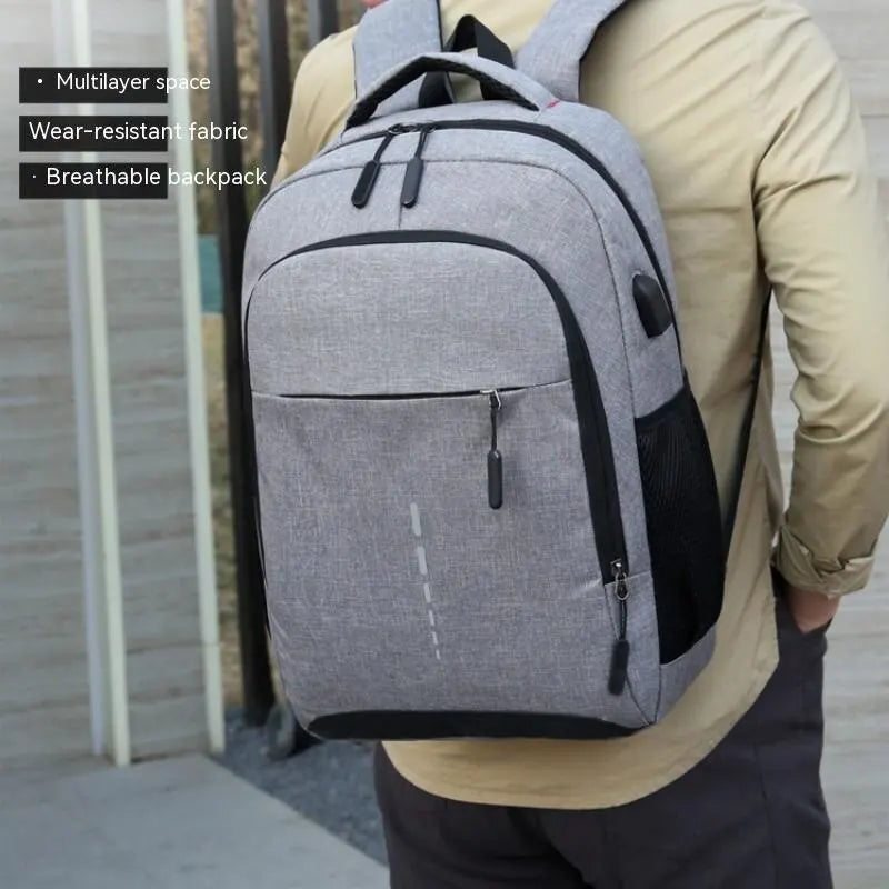 Men's Fashionable Charging Laptop Backpack