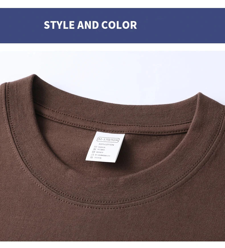Men's Cotton Short Sleeve Round Neck T-Shirt