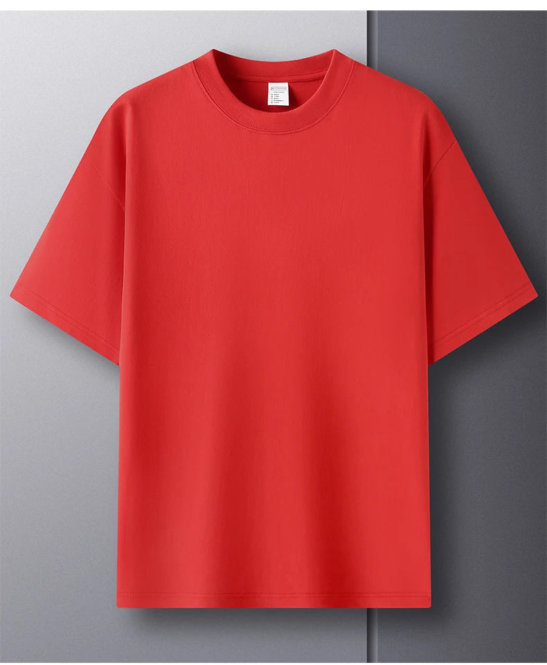 Men's Cotton Short Sleeve Round Neck T-Shirt
