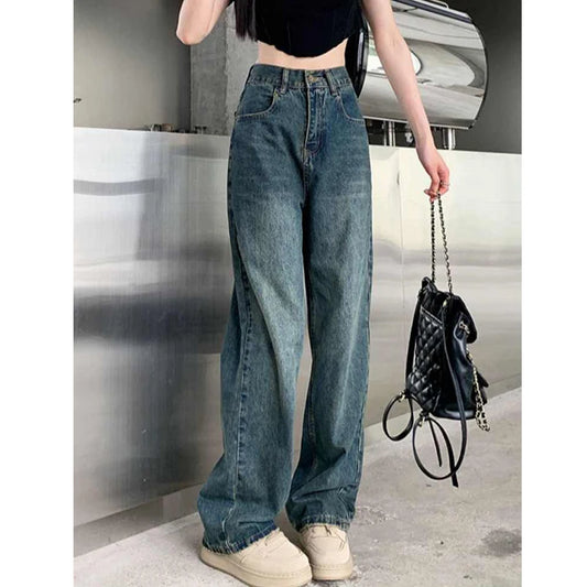 High-Waisted Wide Leg Jeans