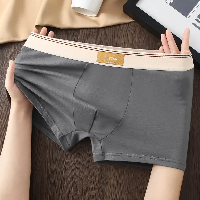 3Pc Luxury Men's Breathable Cotton Boxer Shorts