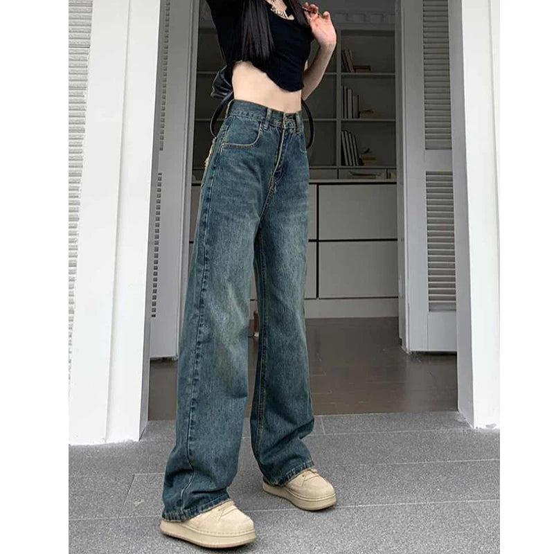 High-Waisted Wide Leg Jeans