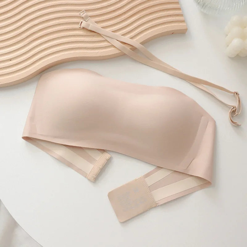 Seamless Strapless Push-Up Bra