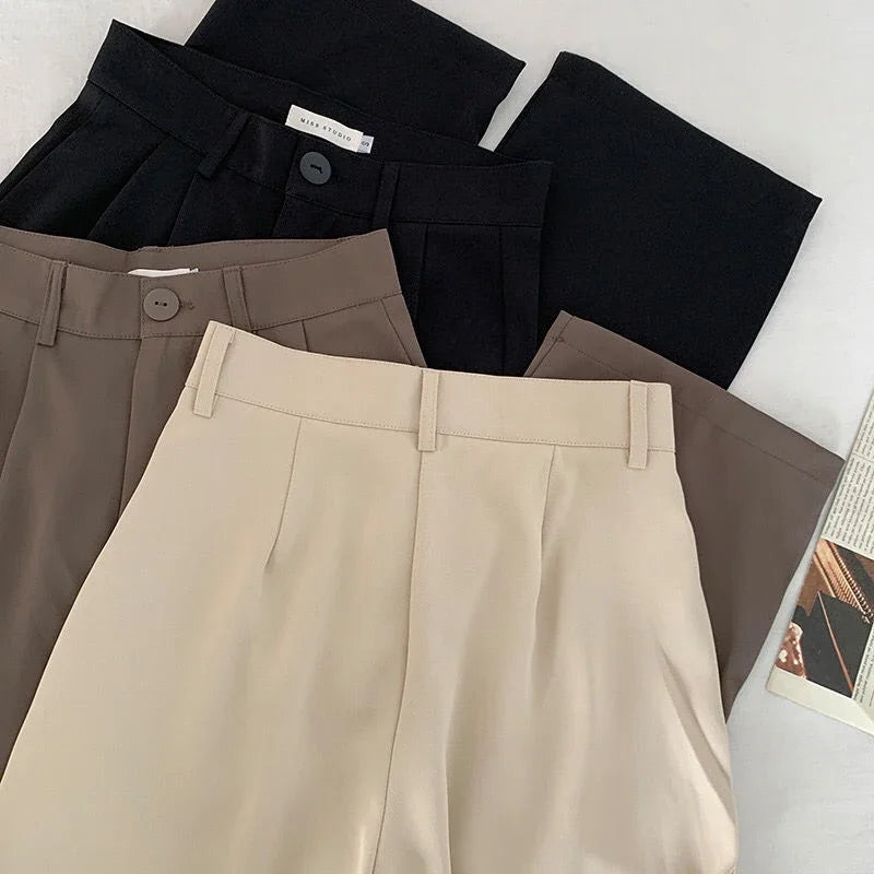 High Waist Stylish Loose Office Pants