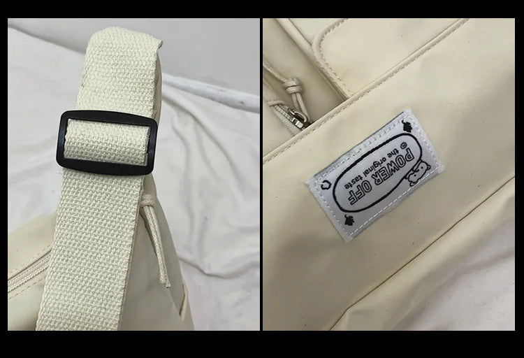 Korean Ulzzang Multi-Pocket Crossbody Bag