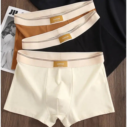 3Pc Luxury Men's Breathable Cotton Boxer Shorts