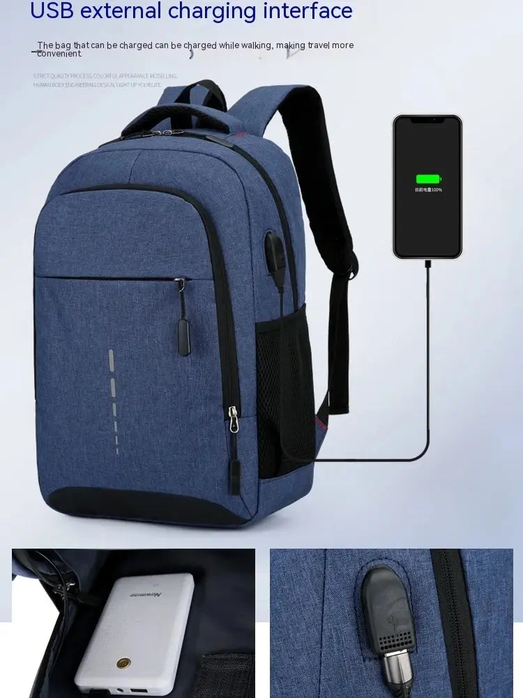 Men's Fashionable Charging Laptop Backpack